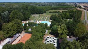 Attracco Fluviale di Casalmaggiore – Panorama aereo della Polisportiva
