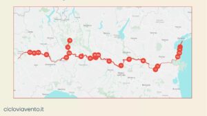 Ciclovia VENTO – Tragitto Nazionale