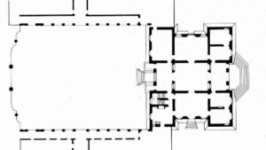 Martignana di Po/Villa Fadigati “La Bastia” – Pianta architettonica della Villa
